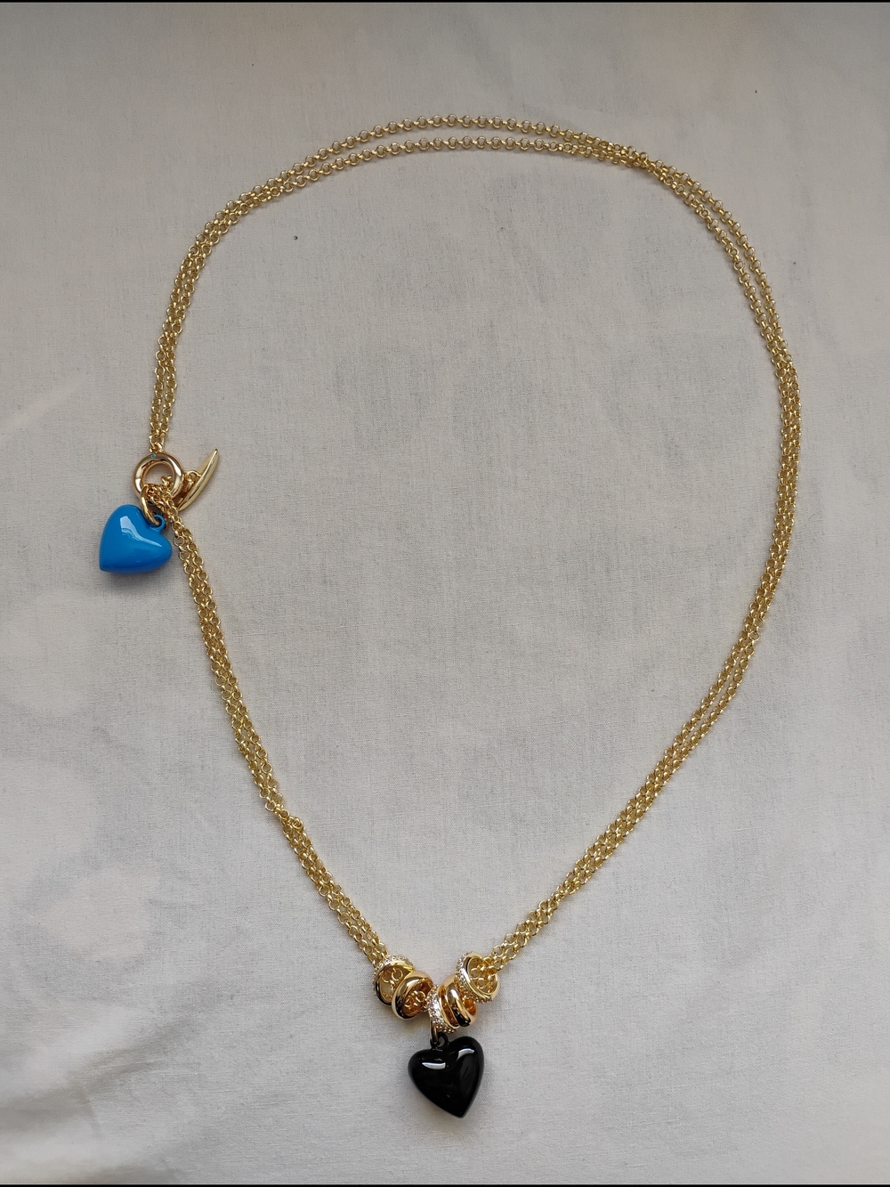Roxanne Assoulin The Pavé Slider Necklace With Two Charm